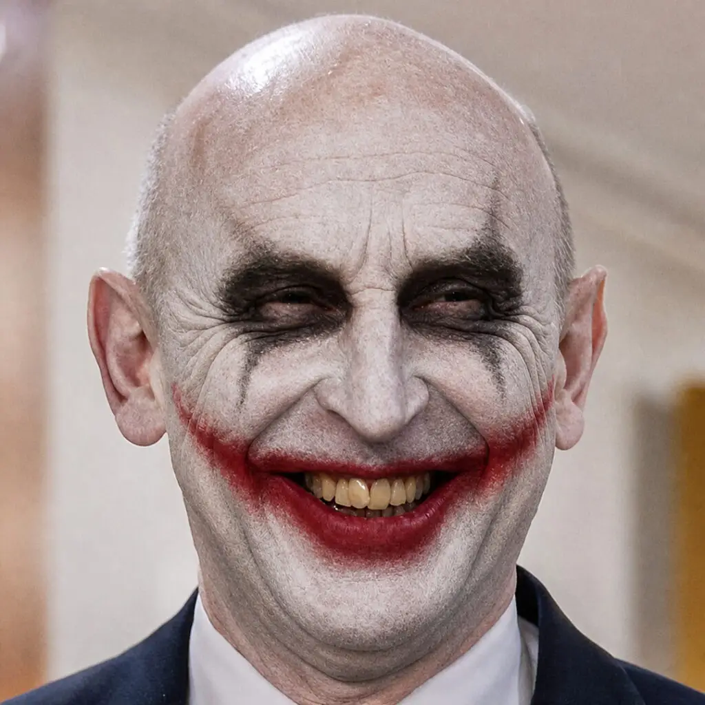 John Healey as the Joker