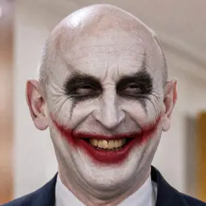 John Healey as the Joker