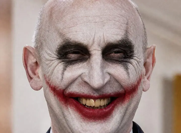 John Healey as the Joker