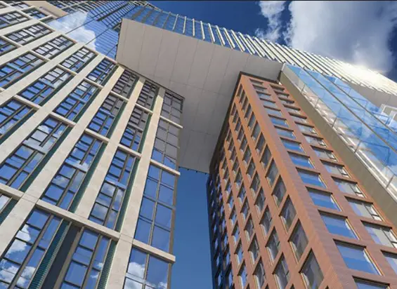 Flats from below