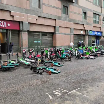 Ebikes on the ground