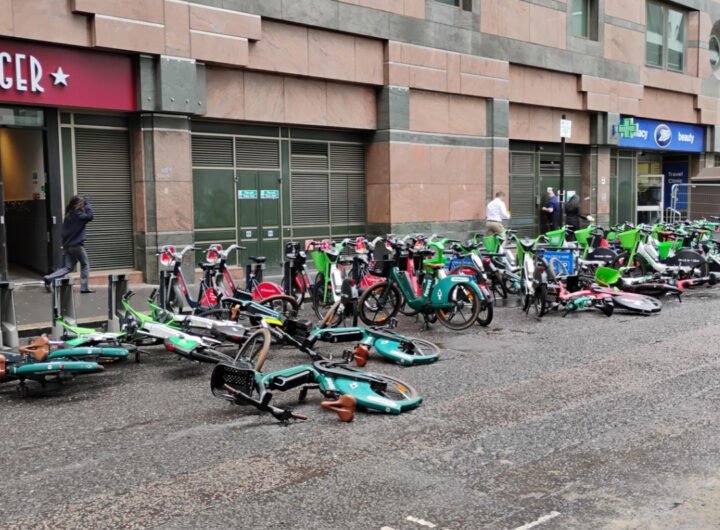 Ebikes on the ground